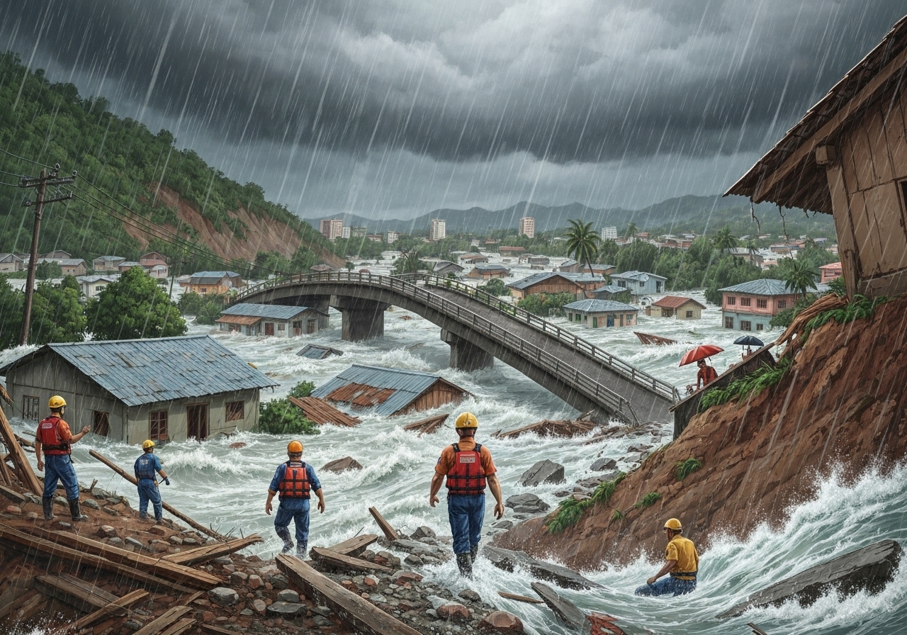 Dødstallet stiger til 248 etter flom og jordskred på Sumatra