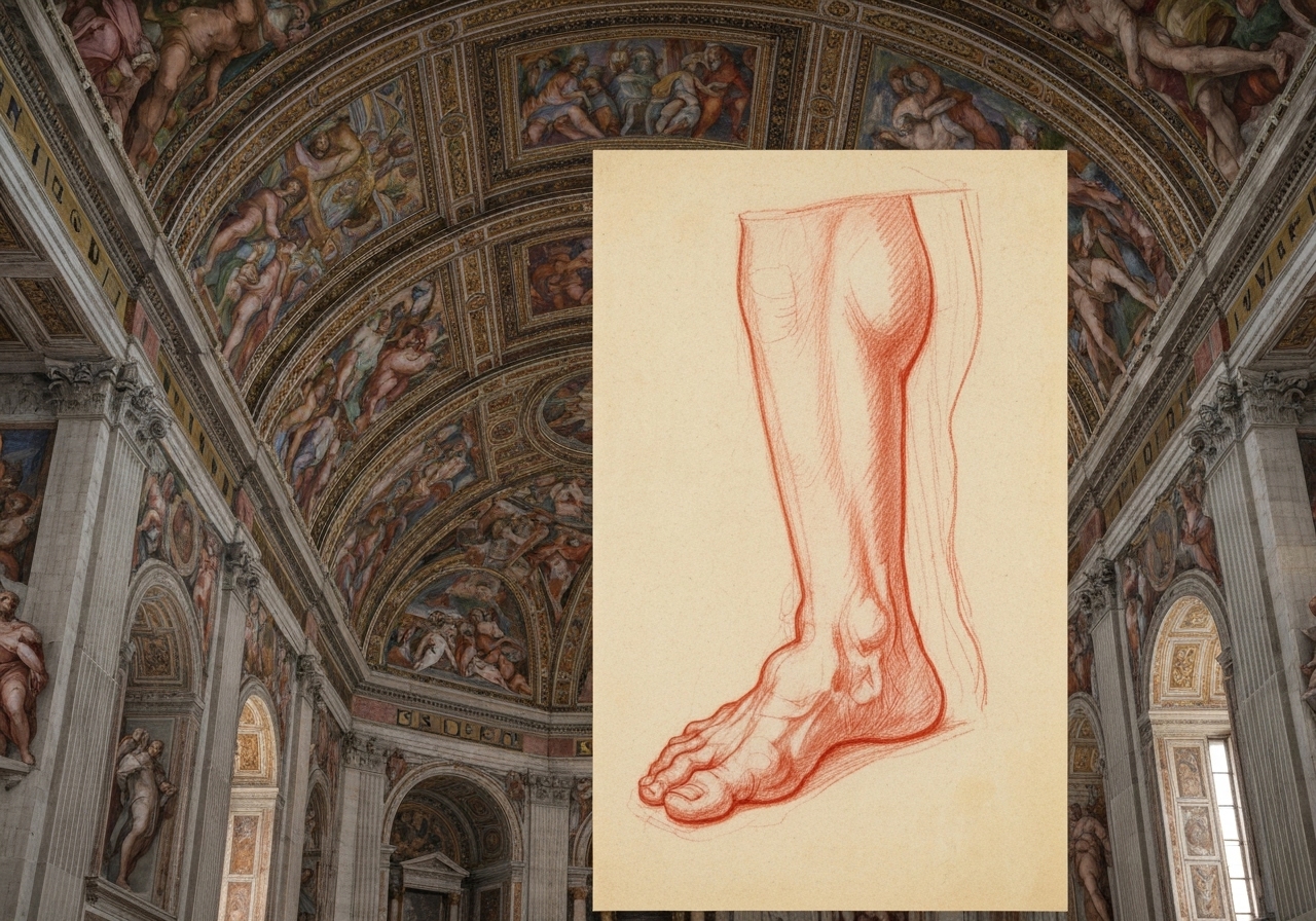 Nyoppdaget Michelangelo-tegning forberedes for auksjon