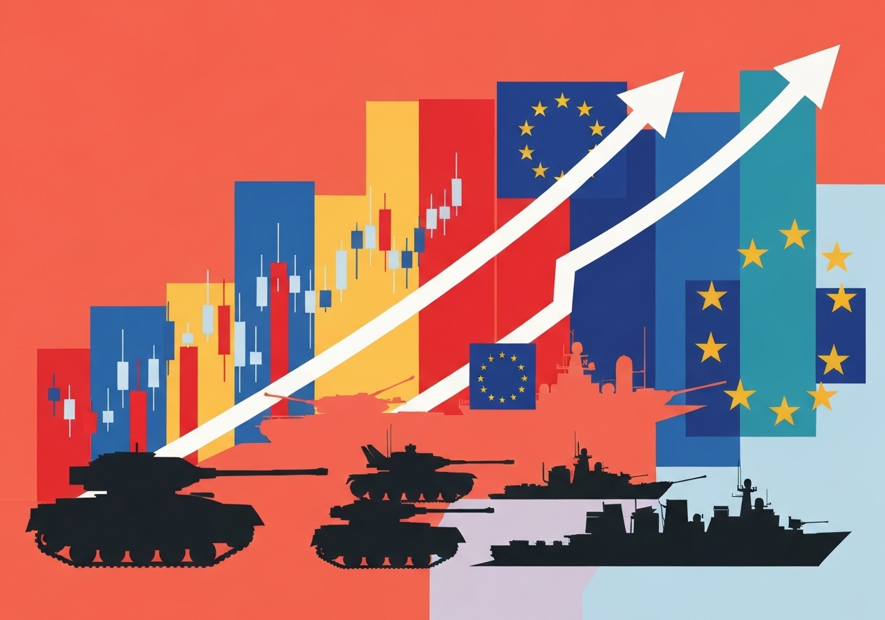 Europeiske forsvarsaksjer stiger etter økt støtte til Ukraina