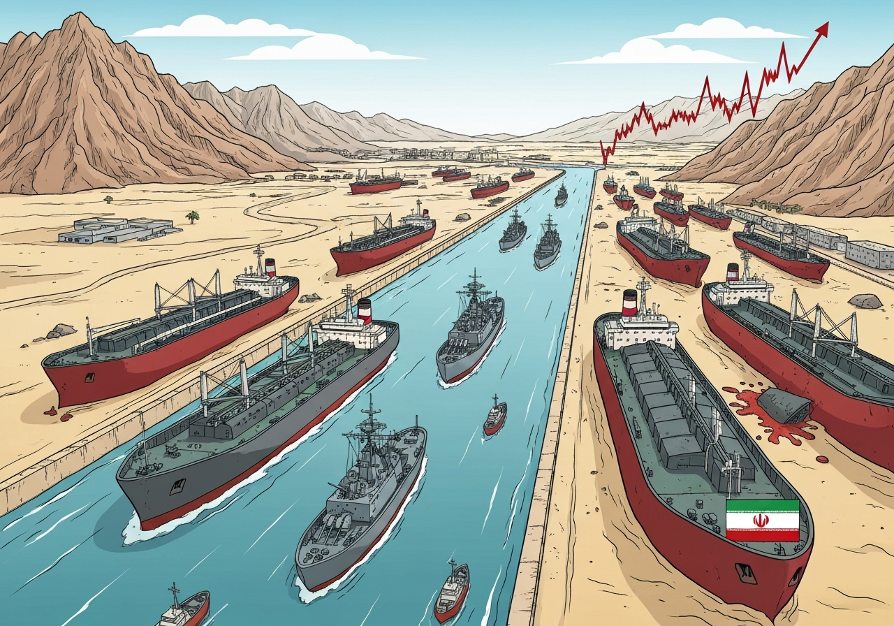 Oljeprisen stiger kraftig etter eskalering i Hormuzstredet