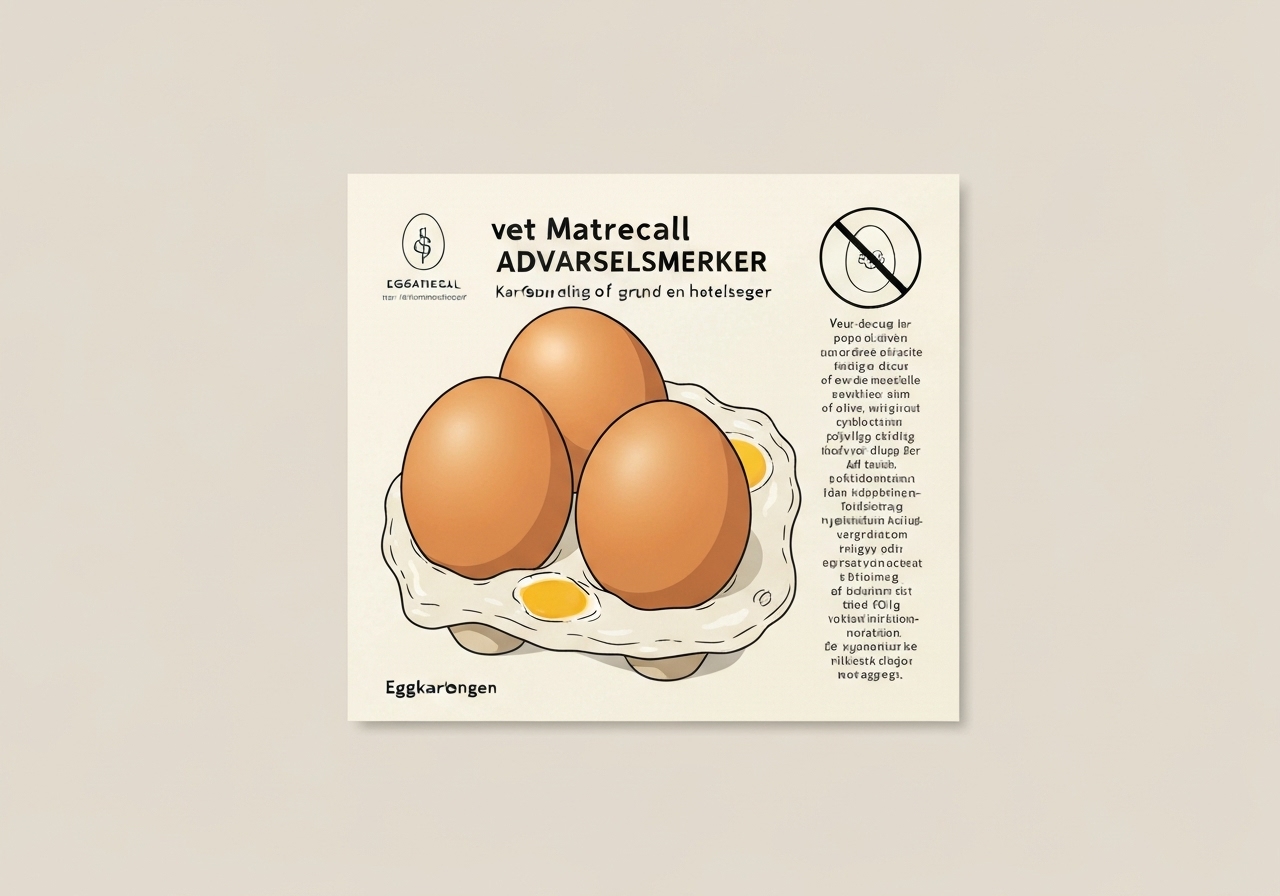 Egg tilbakekalles etter funn av salmonella