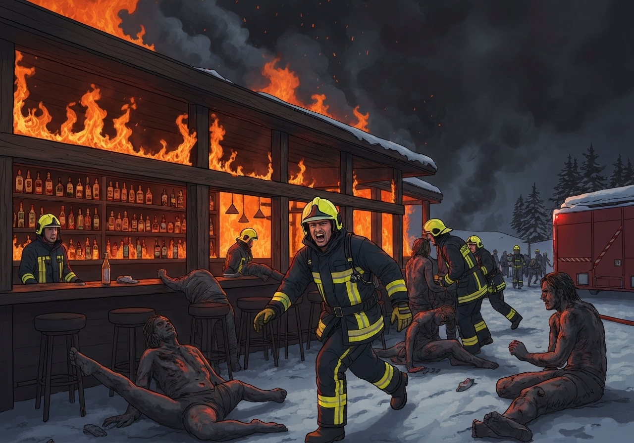 Tragedie i Crans-Montana: Minst 40 døde i barbrann