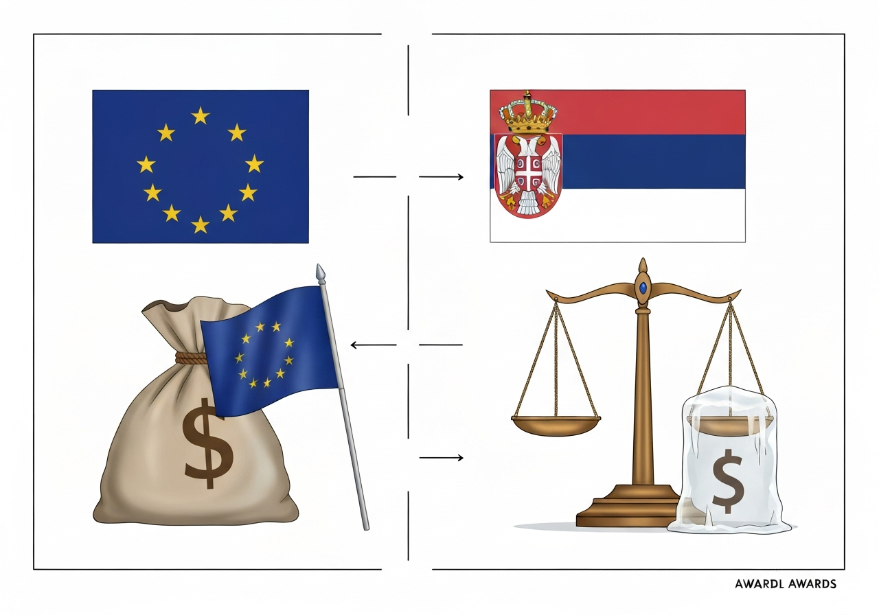 EU vurderer å fryse 1,5 milliarder euro i støtte til Serbia grunnet bekymringer om rettsstaten
