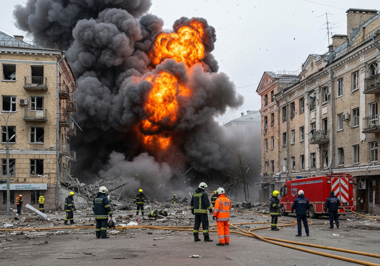 Kraftig eksplosjon i Russland – flere skadet