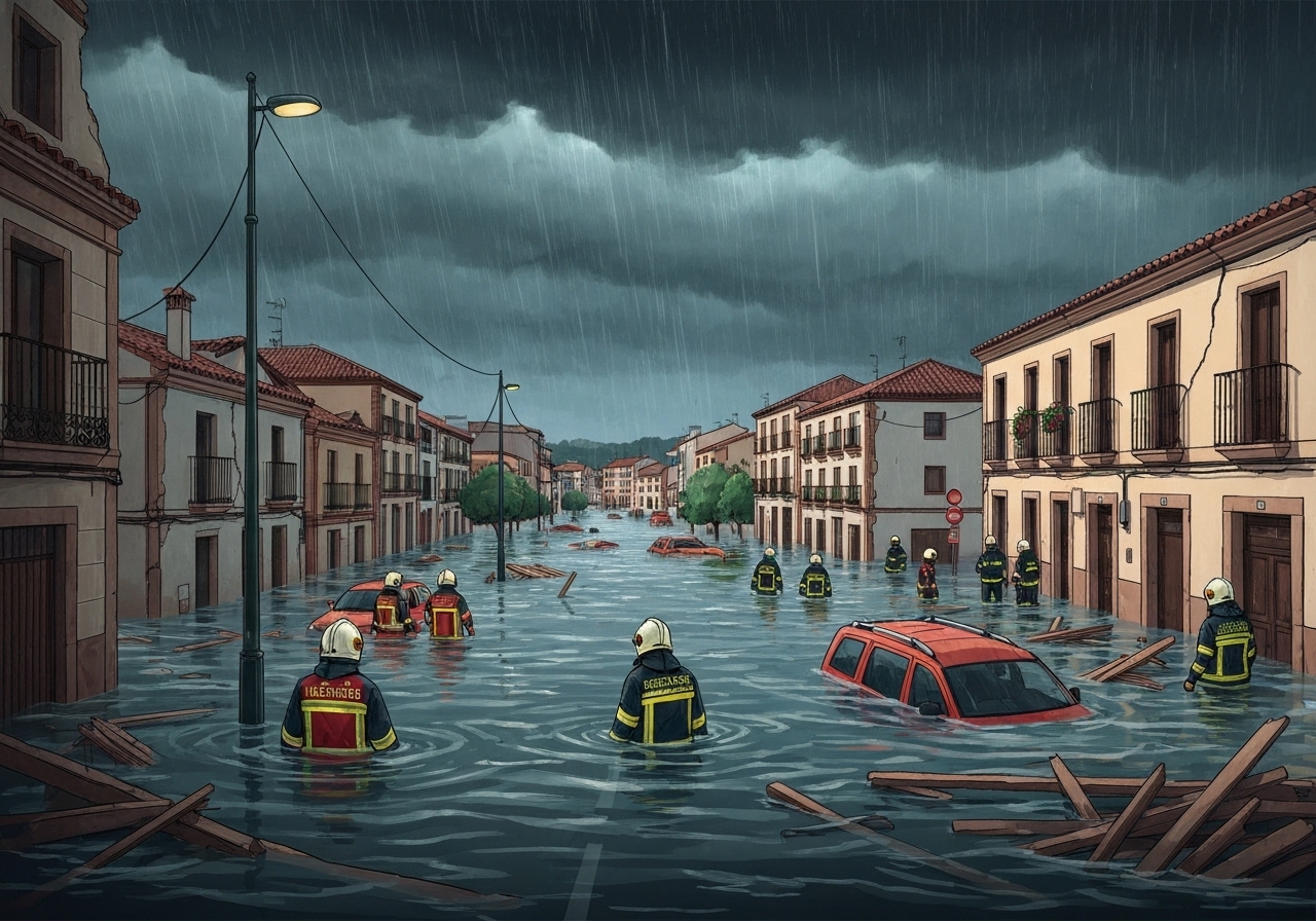 Flom i Sør-Spania: Én død og to savnet