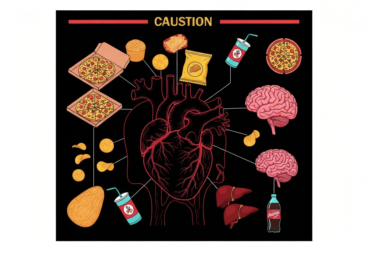 Ultraprosessert mat knyttet til skade på alle store organer, ifølge ny studie