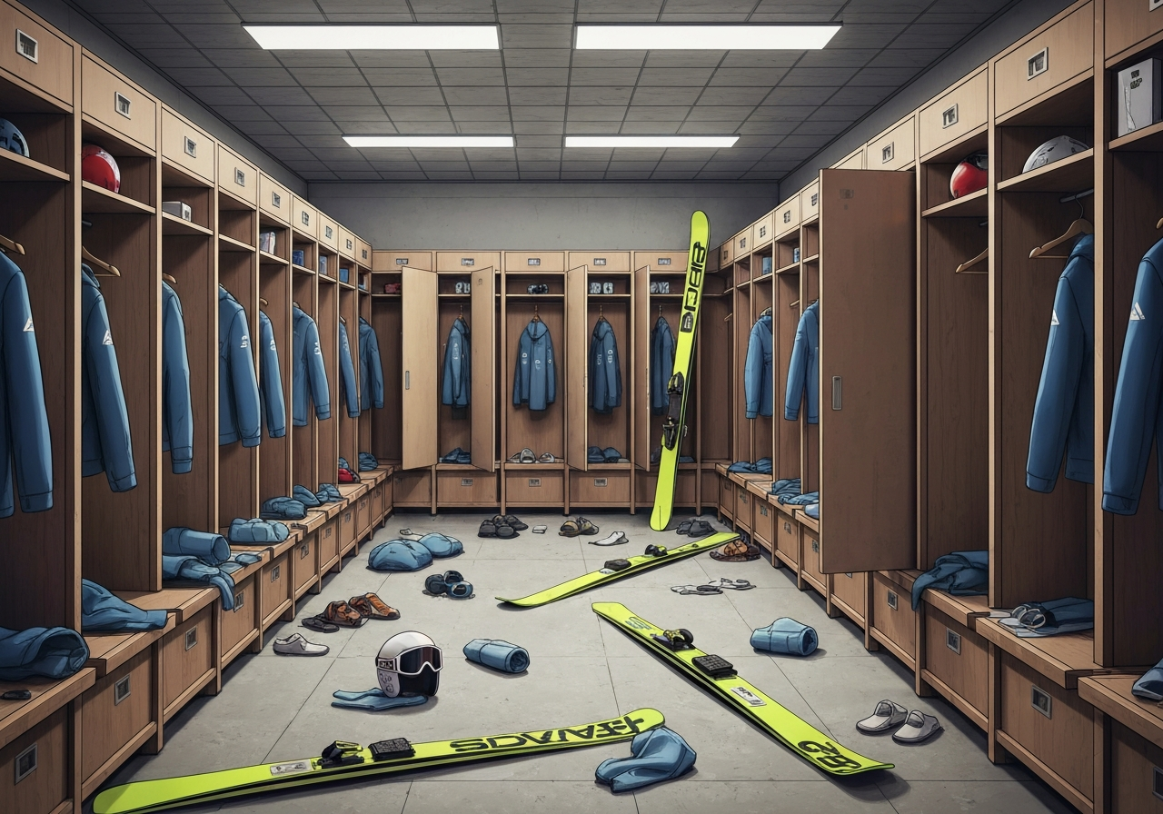 Innbrudd i det norske hopplandslagets garderobe i Willingen