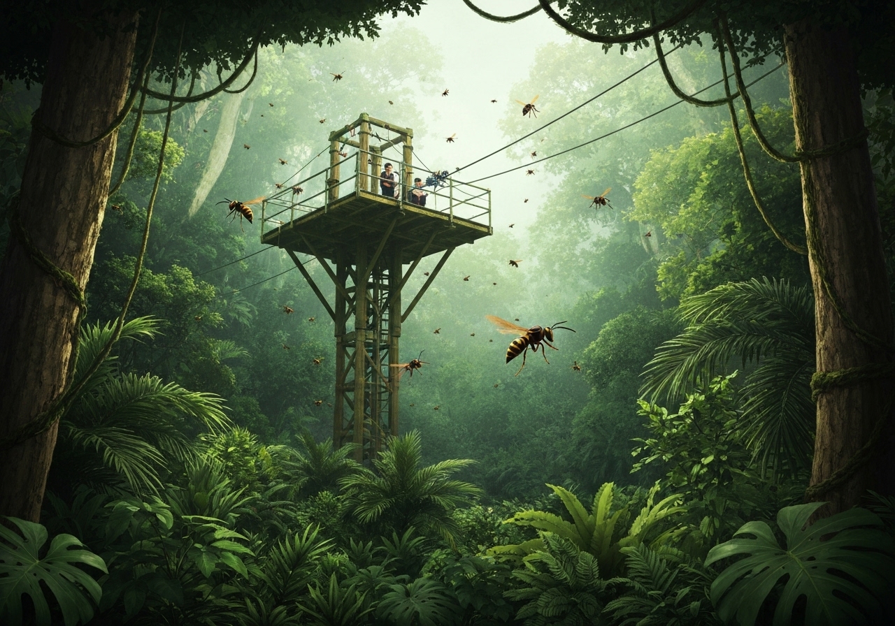 Amerikansk far og sønn drept av vepsesverm under ziplining i Laos