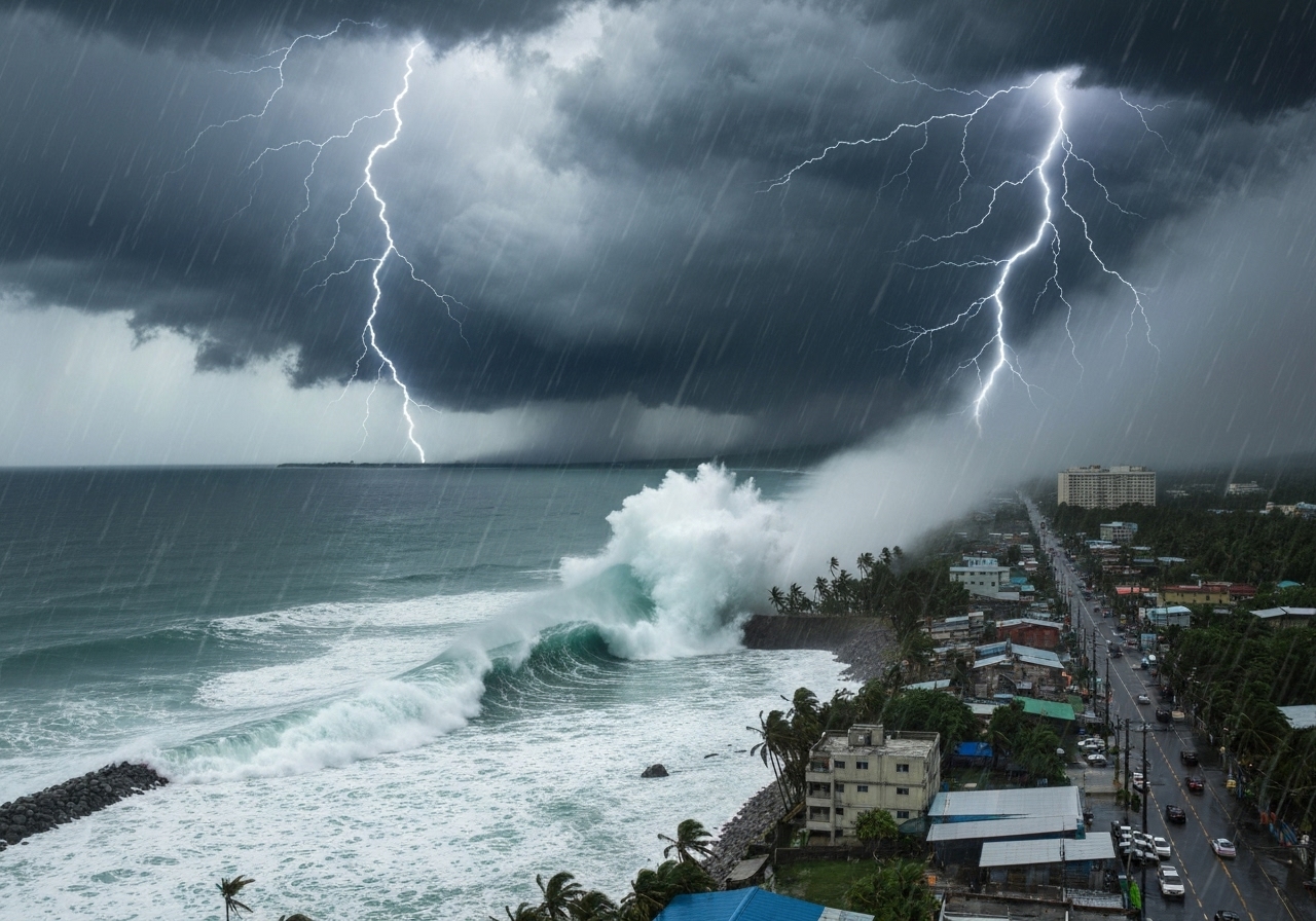 Supertyfonen Fung-wong rammer Filippinene: Fire døde og over en million evakuert