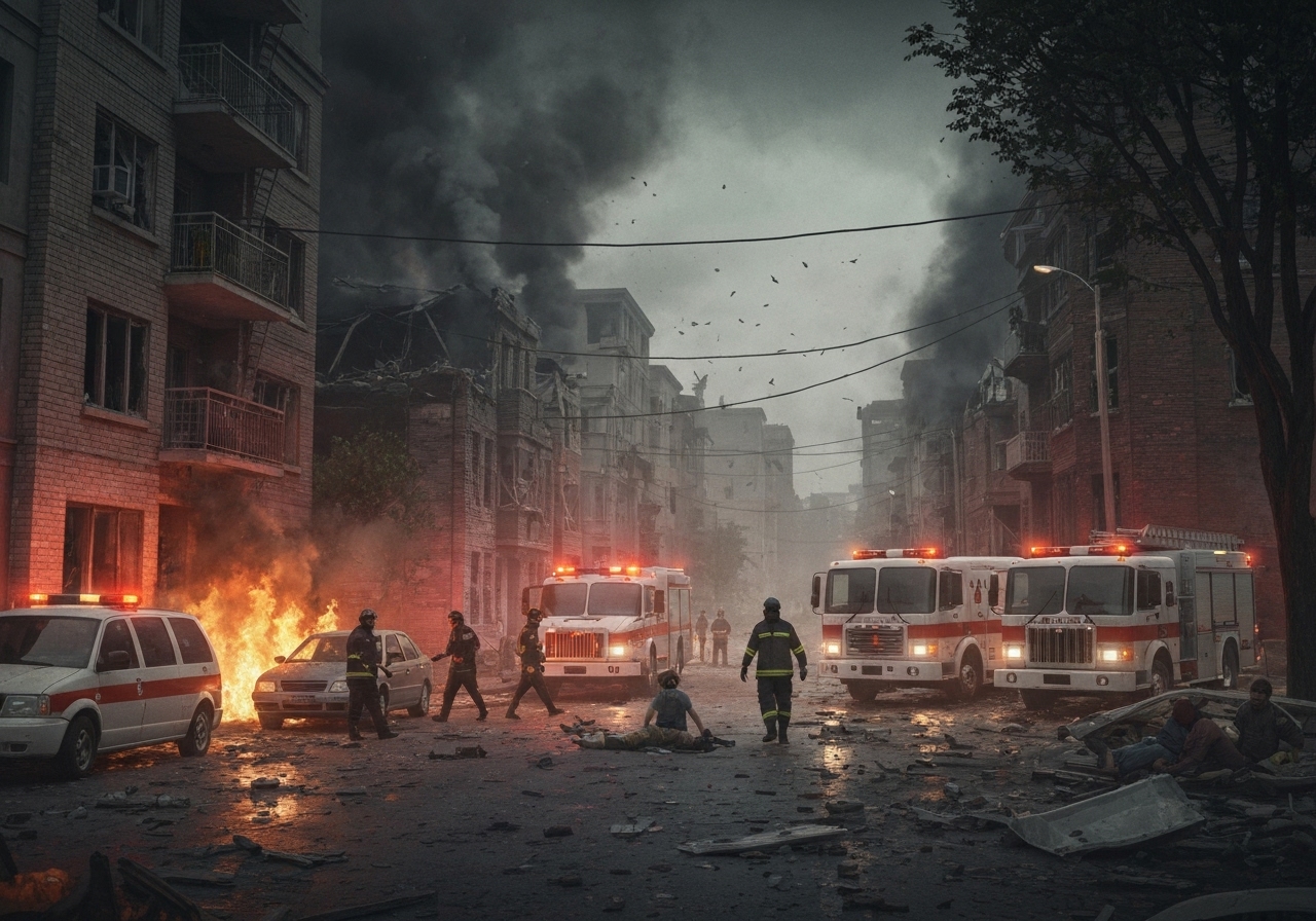 Russiske droneangrep skader barn i Odesa