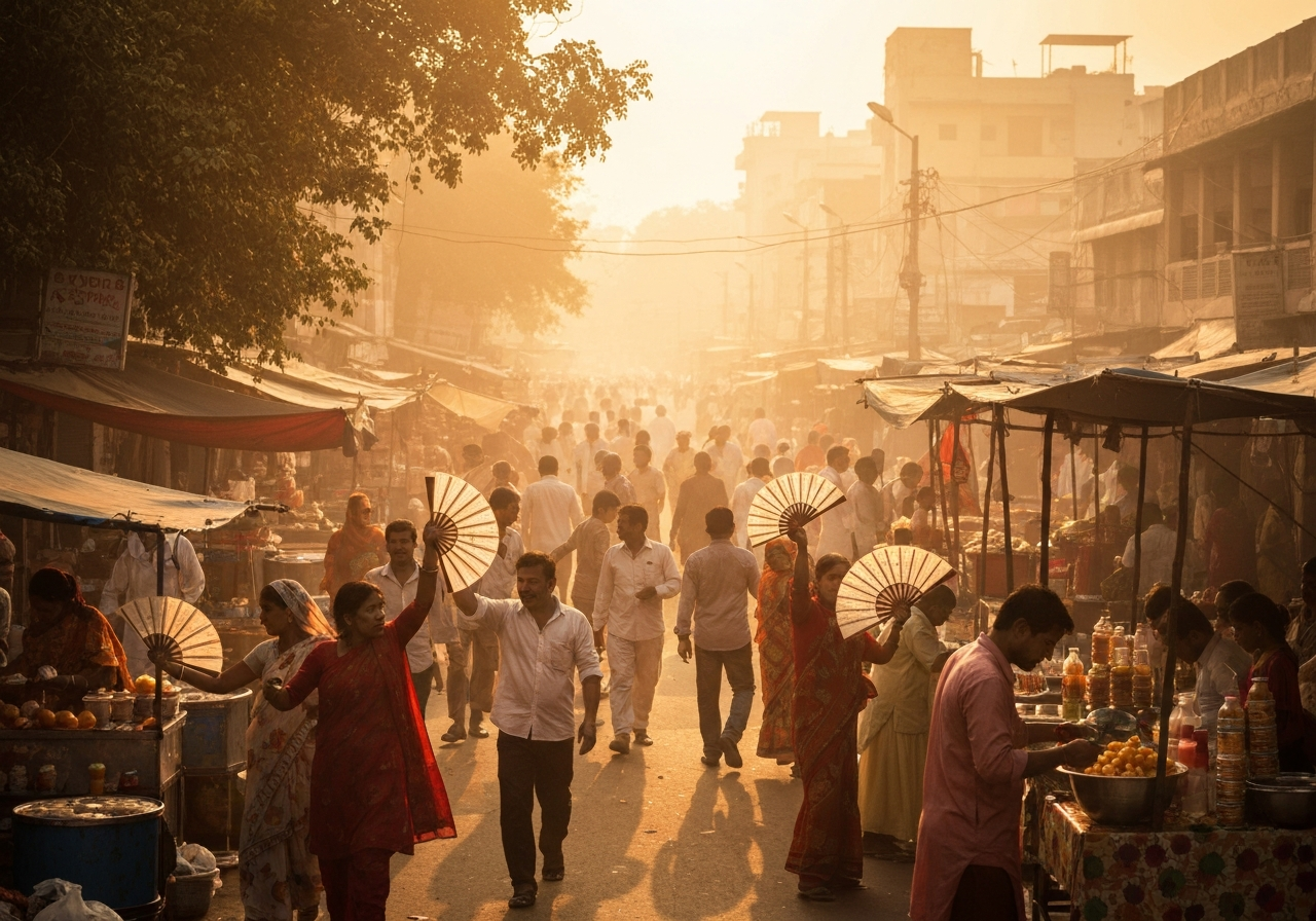 India opplever rekordhøyt strømforbruk grunnet hetebølge og global energikrise