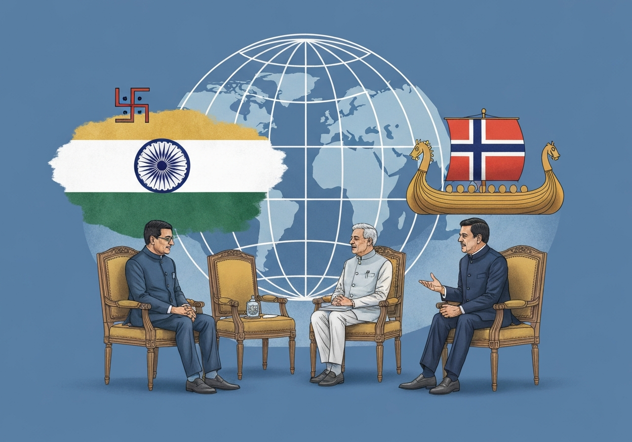 Indias statsminister Narendra Modi besøker Norge