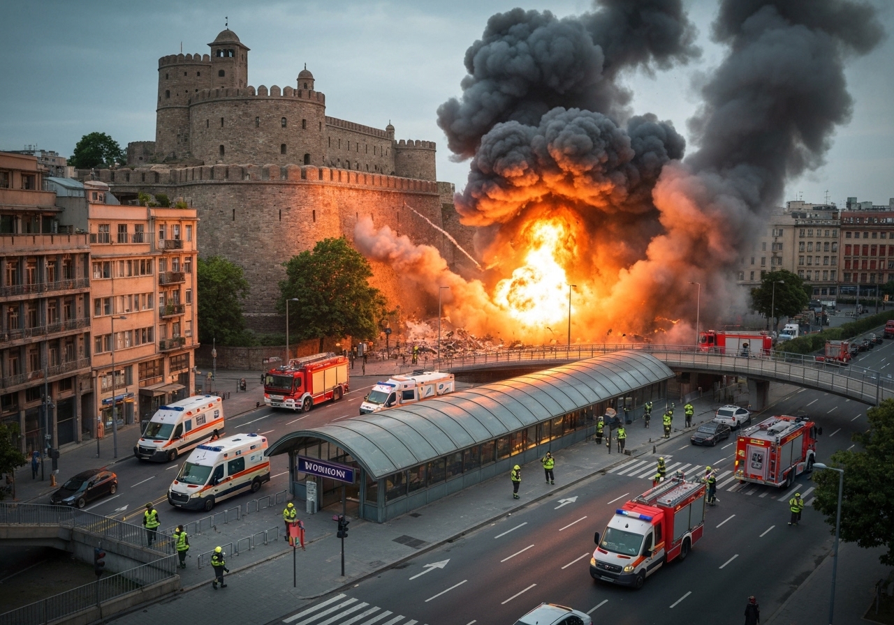 Eksplosjon ved Lal Quila metrostasjon i Delhi