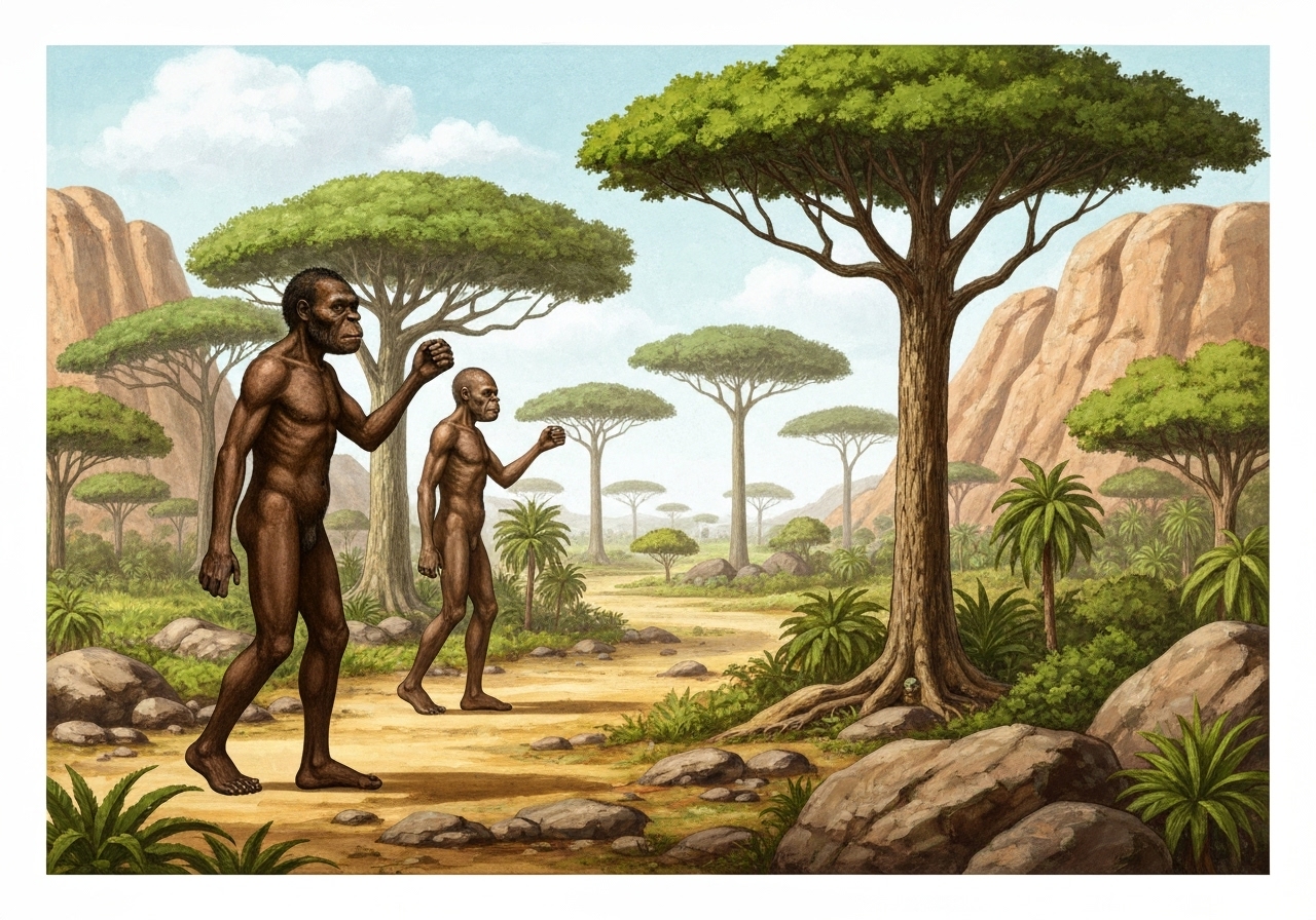 To distinkte menneskearter levde samtidig for 3,5 millioner år siden