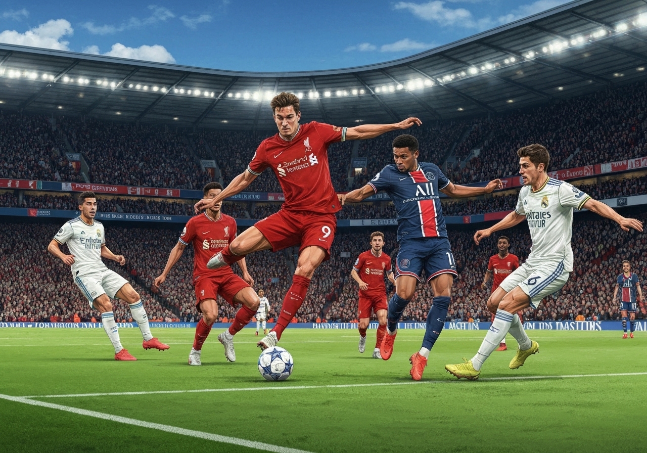 PSV knuser Liverpool, Arsenal slår Bayern, mens PSG og Real Madrid også vinner