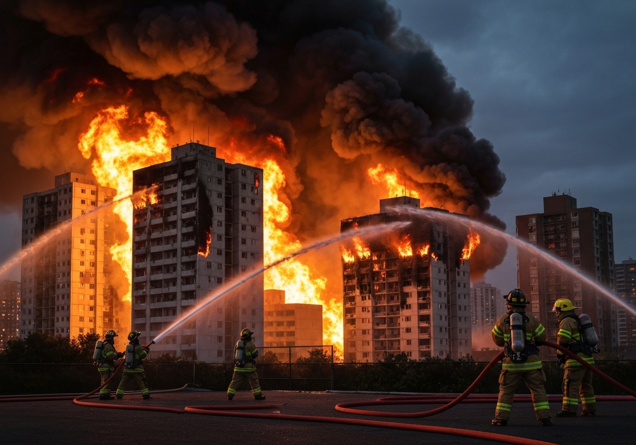 Brann i Hongkong: Minst 44 omkomne i boligkompleks