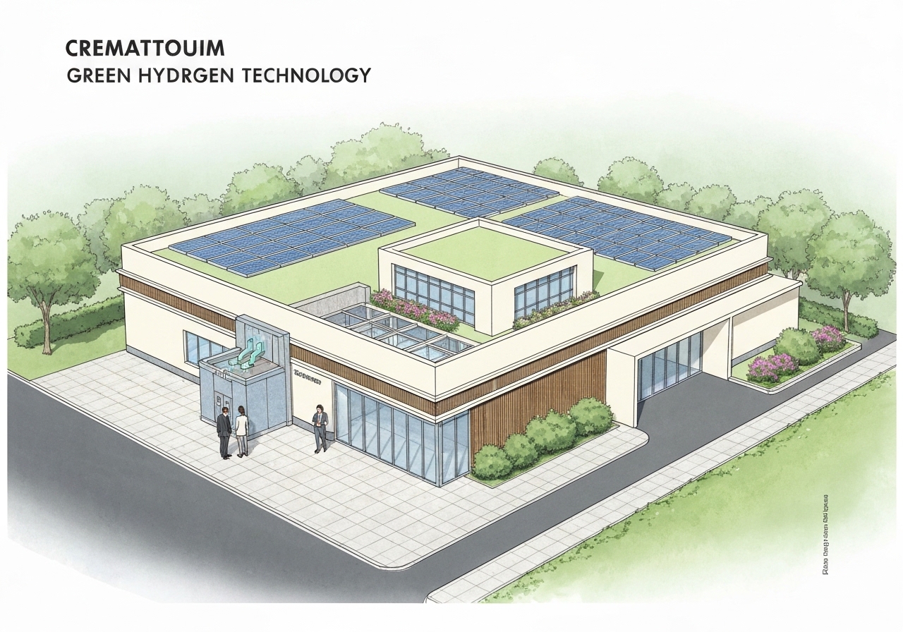 Nederland planlegger første kremasjon drevet av grønt hydrogen i 2026